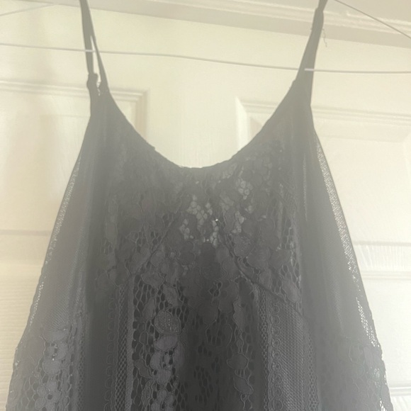 Sheer Lace Maxi Nighty Teddy Chemise Dress Longhorn Goth Whimsigoth witch Addams - Picture 8 of 10